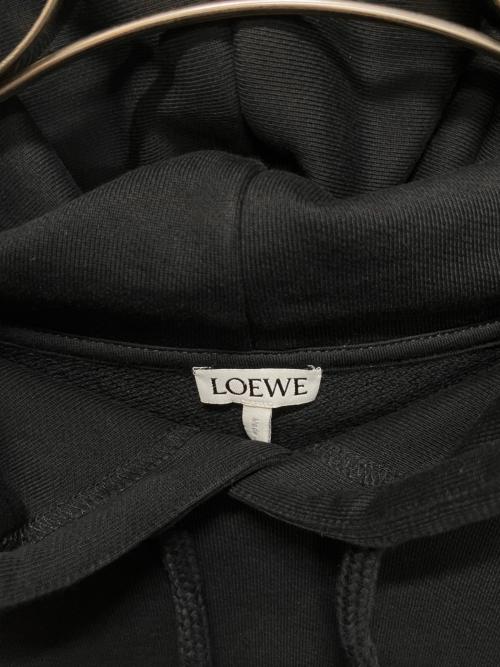 LOEWE（ロエベ）LOEWE (ロエベ) アナグラムレザーポケットパーカー ブラック サイズ:XLの古着・服飾アイテム