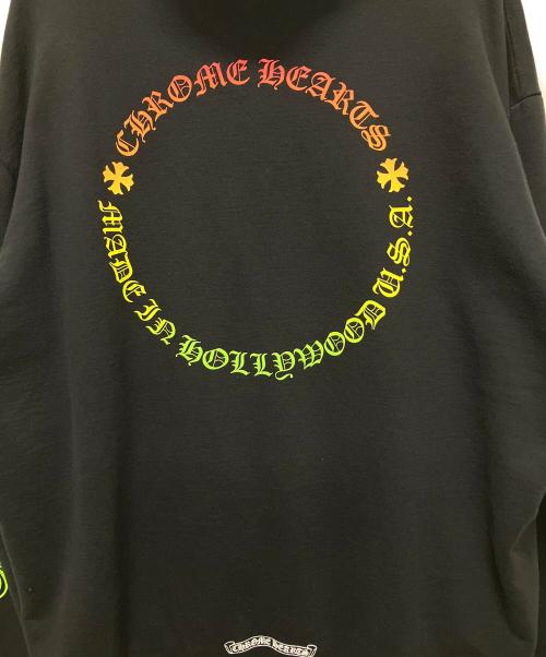 CHROME HEARTS（クロムハーツ）CHROME HEARTS (クロムハーツ) レインボーフローラルクロスパーカー ブラック サイズ:XLの古着・服飾アイテム