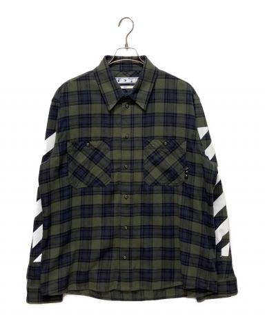 中古・古着通販】OFFWHITE (オフホワイト) Diagonal Check Flannel 