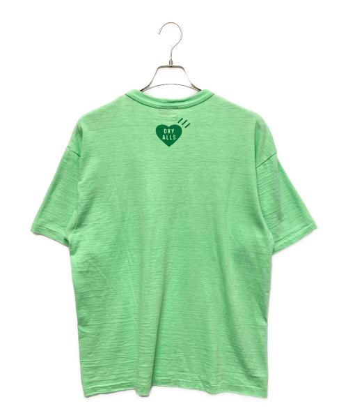 HUMAN MADE（ヒューマンメイド）HUMAN MADE (ヒューマンメイド) ロゴプリントTシャツ 黄緑 サイズ:XLの古着・服飾アイテム