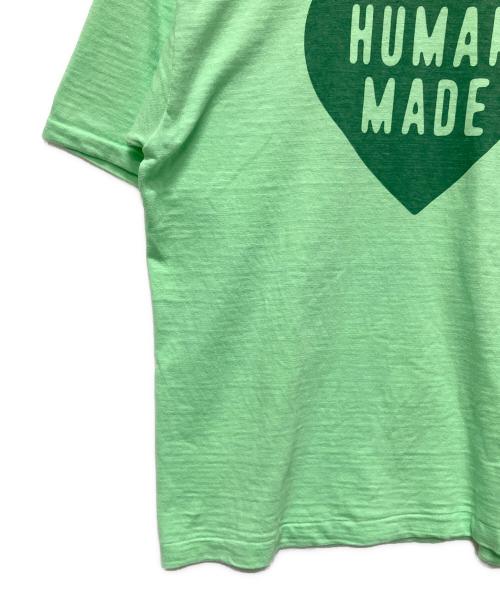HUMAN MADE（ヒューマンメイド）HUMAN MADE (ヒューマンメイド) ロゴプリントTシャツ 黄緑 サイズ:XLの古着・服飾アイテム