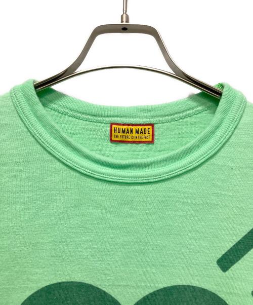 HUMAN MADE（ヒューマンメイド）HUMAN MADE (ヒューマンメイド) ロゴプリントTシャツ 黄緑 サイズ:XLの古着・服飾アイテム