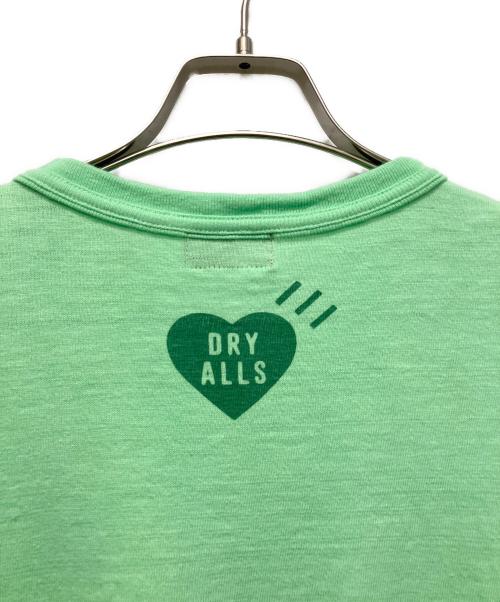 HUMAN MADE（ヒューマンメイド）HUMAN MADE (ヒューマンメイド) ロゴプリントTシャツ 黄緑 サイズ:XLの古着・服飾アイテム