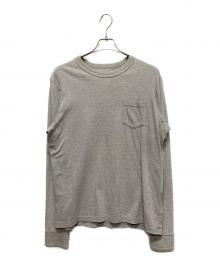 sacai（サカイ）の古着「17AW ポケットTシャツ 17-01433」｜グレー