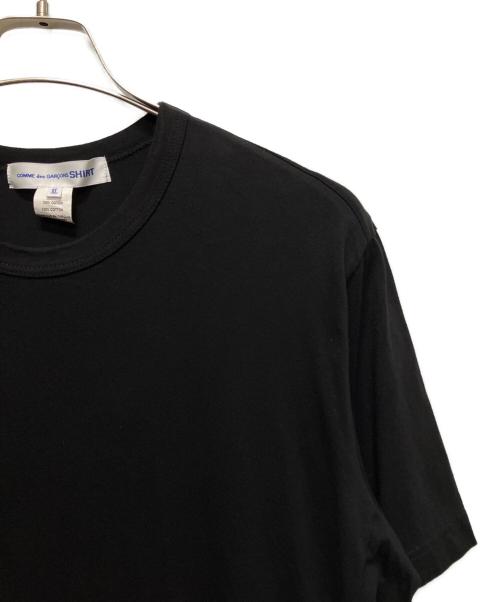 COMME des GARCONS SHIRT（コムデギャルソンシャツ）COMME des GARCONS SHIRT (コムデギャルソンシャツ) アシンメトリーシャツ FO-T016 ブラック サイズ:XLの古着・服飾アイテム