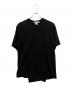 COMME des GARCONS SHIRT（コムデギャルソンシャツ）の古着「アシンメトリーシャツ FO-T016」｜ブラック