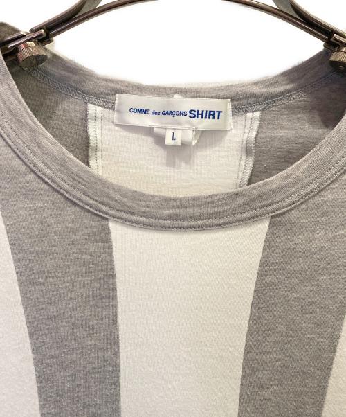 COMME des GARCONS SHIRT（コムデギャルソンシャツ）COMME des GARCONS SHIRT (コムデギャルソンシャツ) デザインシャツ グレー サイズ:Lの古着・服飾アイテム