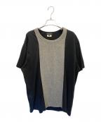 COMME des GARCONS HOMME PLUSコムデギャルソンオムプリュス）の古着「切替カットソー」｜ブラック