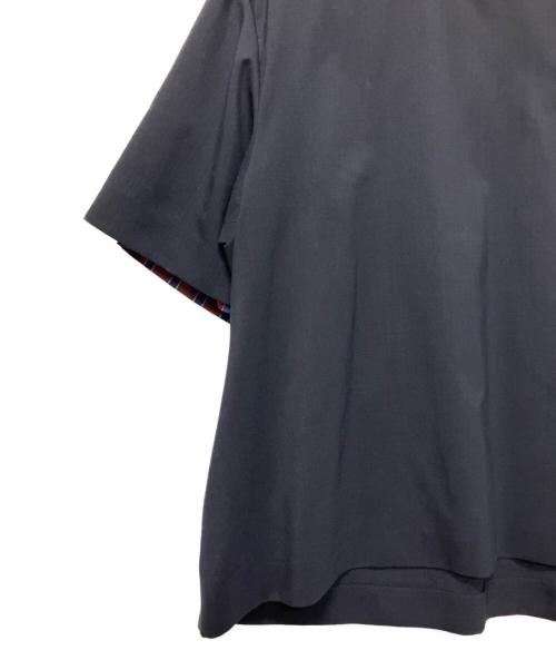 sacai（サカイ）sacai (サカイ) ショルダージップレイヤードシャツ ネイビー サイズ:1の古着・服飾アイテム