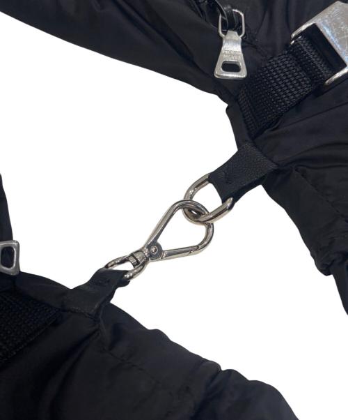PRADA（プラダ）PRADA (プラダ) Re-Nylon zip ポケットミトングローブ ブラックの古着・服飾アイテム