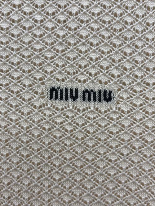 MIU MIU（ミュウミュウ）MIU MIU (ミュウミュウ) ポロシャツ ベージュ サイズ:40の古着・服飾アイテム