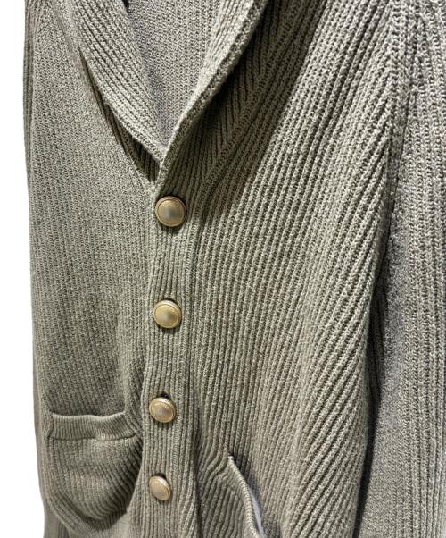 BRUNELLO CUCINELLI（ブルネロクチネリ）BRUNELLO CUCINELLI (ブルネロクチネリ) コットンショールカーディガン オリーブ サイズ:48の古着・服飾アイテム