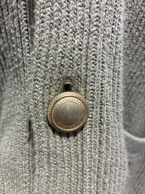 BRUNELLO CUCINELLI（ブルネロクチネリ）BRUNELLO CUCINELLI (ブルネロクチネリ) コットンショールカーディガン オリーブ サイズ:48の古着・服飾アイテム