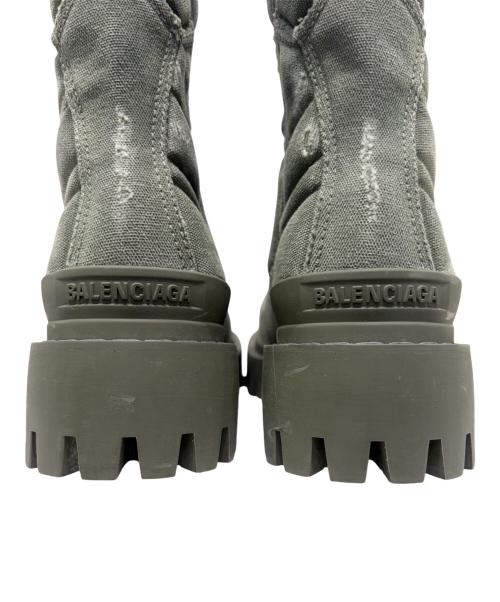 BALENCIAGA（バレンシアガ）BALENCIAGA (バレンシアガ) コンバットブーツ カーキ サイズ:40の古着・服飾アイテム