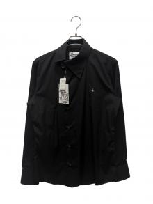 Vivienne Westwood man（ヴィヴィアン ウェストウッド マン）の古着「変形襟長袖シャツ VW-WR-84725」｜ブラック