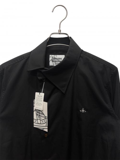 Vivienne Westwood man（ヴィヴィアン ウェストウッド マン）Vivienne Westwood man (ヴィヴィアン ウェストウッド マン) 変形襟長袖シャツ VW-WR-84725 ブラック サイズ:50の古着・服飾アイテム