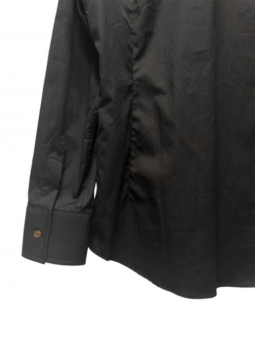 Vivienne Westwood man（ヴィヴィアン ウェストウッド マン）Vivienne Westwood man (ヴィヴィアン ウェストウッド マン) 変形襟長袖シャツ VW-WR-84725 ブラック サイズ:50の古着・服飾アイテム