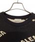 中古・古着 BALENCIAGA (バレンシアガ) ALL OVER LOGO JACQUARED KNIT ブラック サイズ:M：40000円