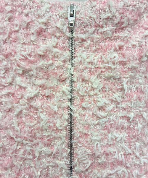BALENCIAGA（バレンシアガ）BALENCIAGA (バレンシアガ) ツイードスカート ピンク サイズ:Mの古着・服飾アイテム