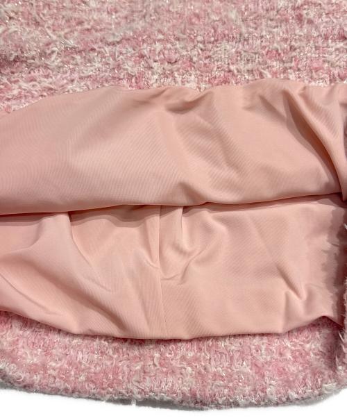 BALENCIAGA（バレンシアガ）BALENCIAGA (バレンシアガ) ツイードスカート ピンク サイズ:Mの古着・服飾アイテム