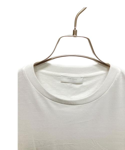 PRADA（プラダ）PRADA (プラダ) クルーネックTシャツ ホワイト サイズ:L 未使用品の古着・服飾アイテム