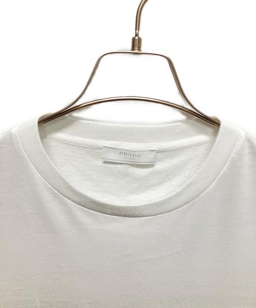 PRADA（プラダ）PRADA (プラダ) クルーネックTシャツ ホワイト サイズ:L 未使用品の古着・服飾アイテム