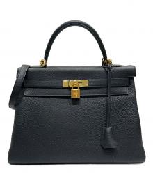 HERMES（エルメス）の古着「ケリー32/内縫い/トリヨンクレマンス/D刻印:2019年」｜ブラック