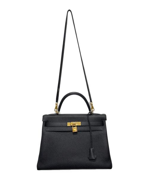 HERMES（エルメス）HERMES (エルメス) ケリー32/内縫い/トリヨンクレマンス/D刻印:2019年 ブラックの古着・服飾アイテム