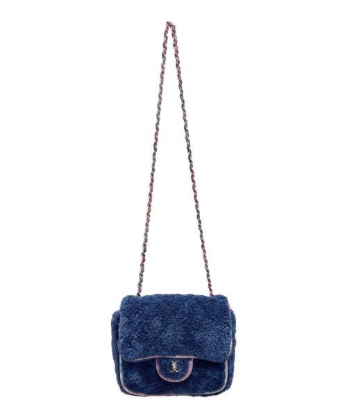 CHANEL（シャネル）CHANEL (シャネル) ミックスファイバーショルダーバッグ パープルの古着・服飾アイテム