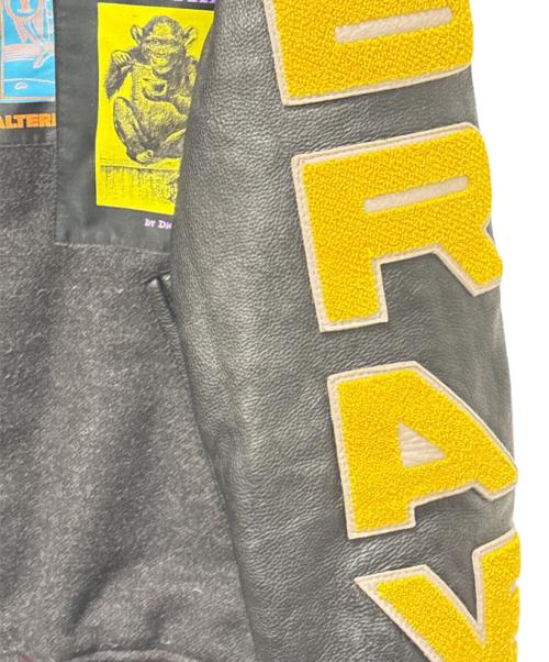 DIESEL（ディーゼル）DIESEL (ディーゼル) レザー切替スタジャン ブラック サイズ:XSの古着・服飾アイテム