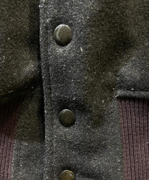 DIESEL（ディーゼル）DIESEL (ディーゼル) レザー切替スタジャン ブラック サイズ:XSの古着・服飾アイテム