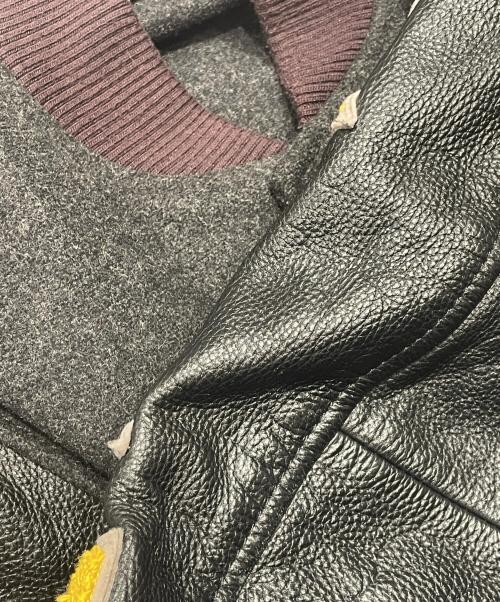 DIESEL（ディーゼル）DIESEL (ディーゼル) レザー切替スタジャン ブラック サイズ:XSの古着・服飾アイテム