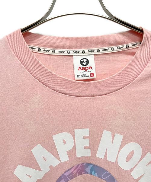 A BATHING APE（アベイシングエイプ）A BATHING APE (アベイシングエイプ) APE NOW UNION Tシャツ ピンク サイズ:XLの古着・服飾アイテム