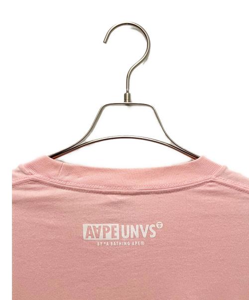 A BATHING APE（アベイシングエイプ）A BATHING APE (アベイシングエイプ) APE NOW UNION Tシャツ ピンク サイズ:XLの古着・服飾アイテム