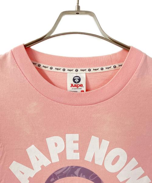 A BATHING APE（アベイシングエイプ）A BATHING APE (アベイシングエイプ) APE NOW UNION Tシャツ ピンク サイズ:XLの古着・服飾アイテム