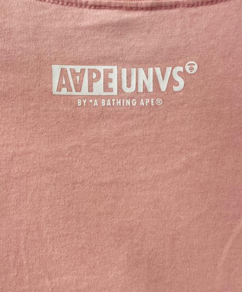 A BATHING APE（アベイシングエイプ）A BATHING APE (アベイシングエイプ) APE NOW UNION Tシャツ ピンク サイズ:XLの古着・服飾アイテム
