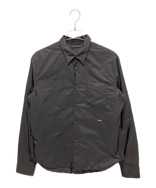 PRADA（プラダ）PRADA (プラダ) Re-Nylonシャツ ブラック サイズ:S 未使用品の古着・服飾アイテム