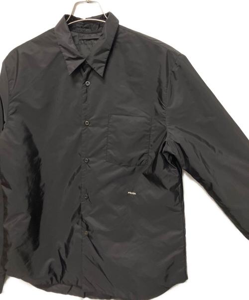 PRADA（プラダ）PRADA (プラダ) Re-Nylonシャツ ブラック サイズ:S 未使用品の古着・服飾アイテム