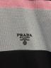中古・古着 PRADA (プラダ) ストライプシルクコットンポロシャツ ブラック×ブルー サイズ:48：140000円