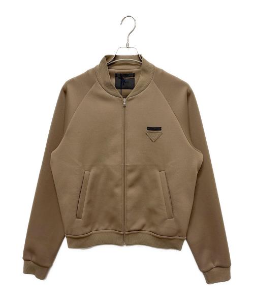 PRADA（プラダ）PRADA (プラダ) テクニカルフリースジャケット ブラウン サイズ:M 未使用品の古着・服飾アイテム