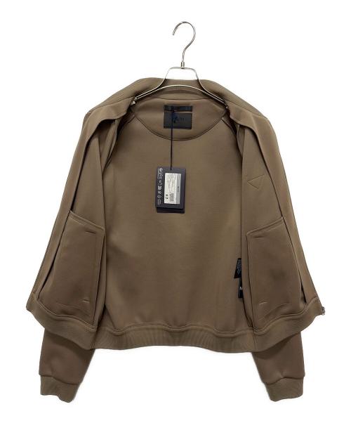 PRADA（プラダ）PRADA (プラダ) テクニカルフリースジャケット ブラウン サイズ:M 未使用品の古着・服飾アイテム