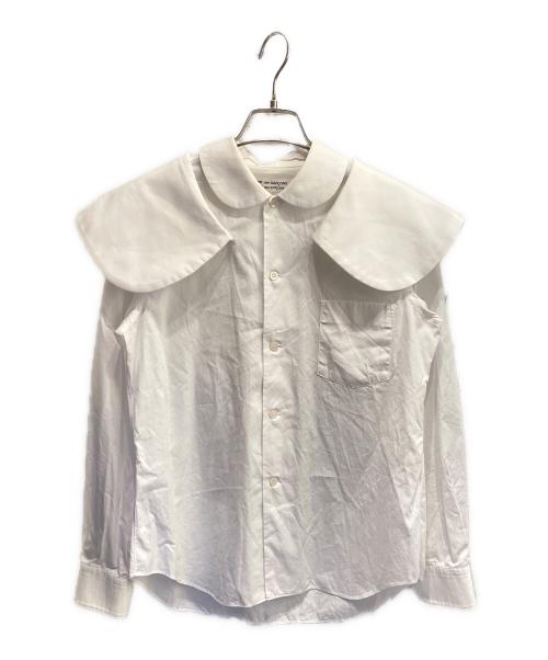 COMME des GARCONS COMME des GARCONS（コムデギャルソン コムデギャルソン）COMME des GARCONS COMME des GARCONS (コムデギャルソン コムデギャルソン) 丸襟 フリルヨーク ブラウス ホワイト サイズ:Sの古着・服飾アイテム