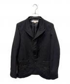 COMME des GARCONS SHIRTコムデギャルソンシャツ）の古着「25AW EVA樹脂ポケットジャケット」｜ブラック