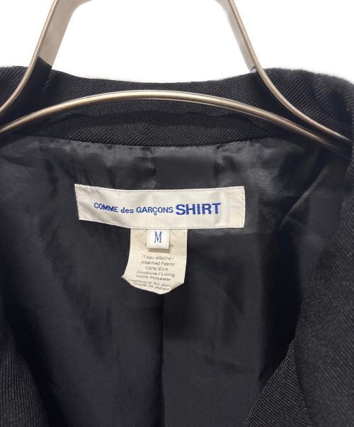 COMME des GARCONS SHIRT（コムデギャルソンシャツ）COMME des GARCONS SHIRT (コムデギャルソンシャツ) 25AW EVA樹脂ポケットジャケット ブラック サイズ:Mの古着・服飾アイテム