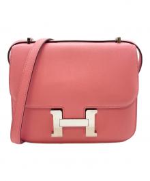 HERMES（エルメス）の古着「HERMÈS コンスタンスⅢ ミニ ヴォースイフト ショルダーバッグ ピンク D刻印 2019年製」｜ピンク