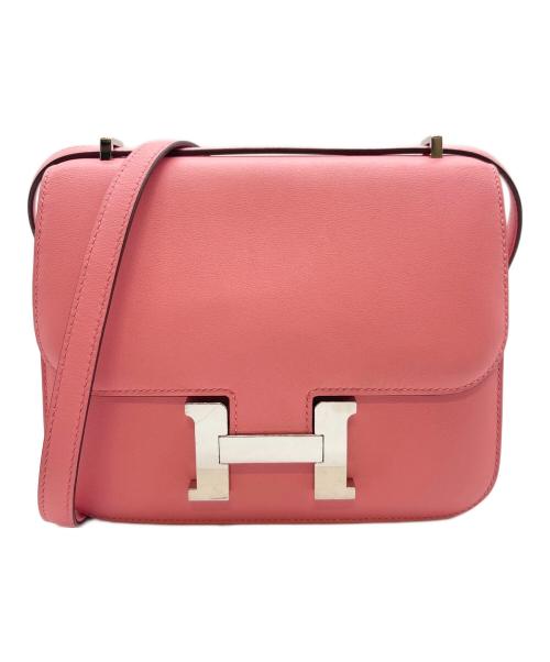 HERMES（エルメス）HERMES (エルメス) HERMÈS コンスタンスⅢ ミニ ヴォースイフト ショルダーバッグ ピンク D刻印 2019年製 ピンク サイズ:ミニ/miniの古着・服飾アイテム