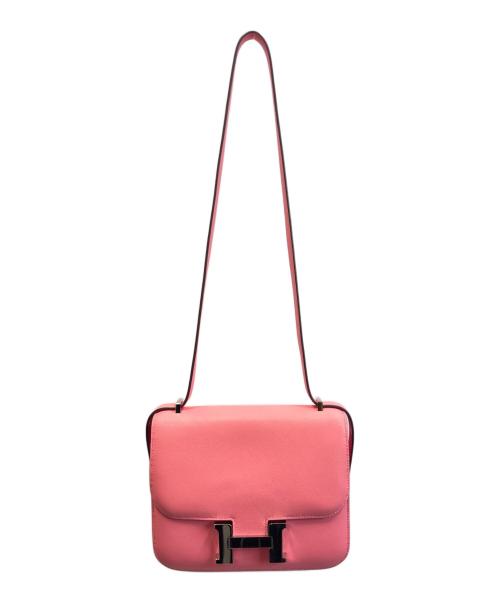 HERMES（エルメス）HERMES (エルメス) HERMÈS コンスタンスⅢ ミニ ヴォースイフト ショルダーバッグ ピンク D刻印 2019年製 ピンク サイズ:ミニ/miniの古着・服飾アイテム