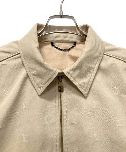 LOUIS VUITTON（ルイ ヴィトン）LOUIS VUITTON (ルイ ヴィトン) 24AW LVロゴ ジップアップジャケット ベージュ サイズ:44の古着・服飾アイテム