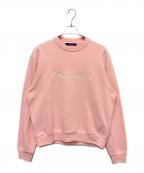 LOUIS VUITTONルイ ヴィトン）の古着「25AW ロゴ エンブロイダリー スウェットシャツ」｜ピンク
