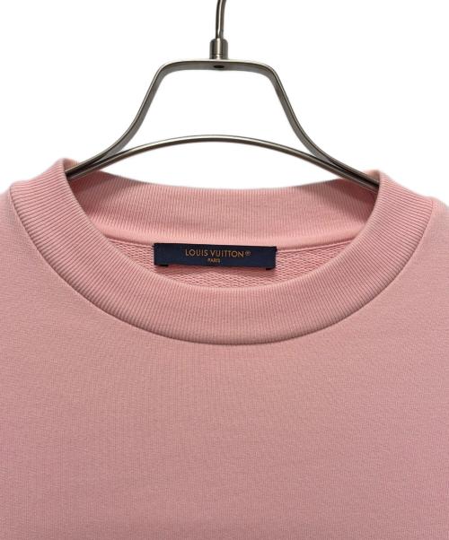 LOUIS VUITTON（ルイ ヴィトン）LOUIS VUITTON (ルイ ヴィトン) 25AW ロゴ エンブロイダリー スウェットシャツ ピンク サイズ:Mの古着・服飾アイテム